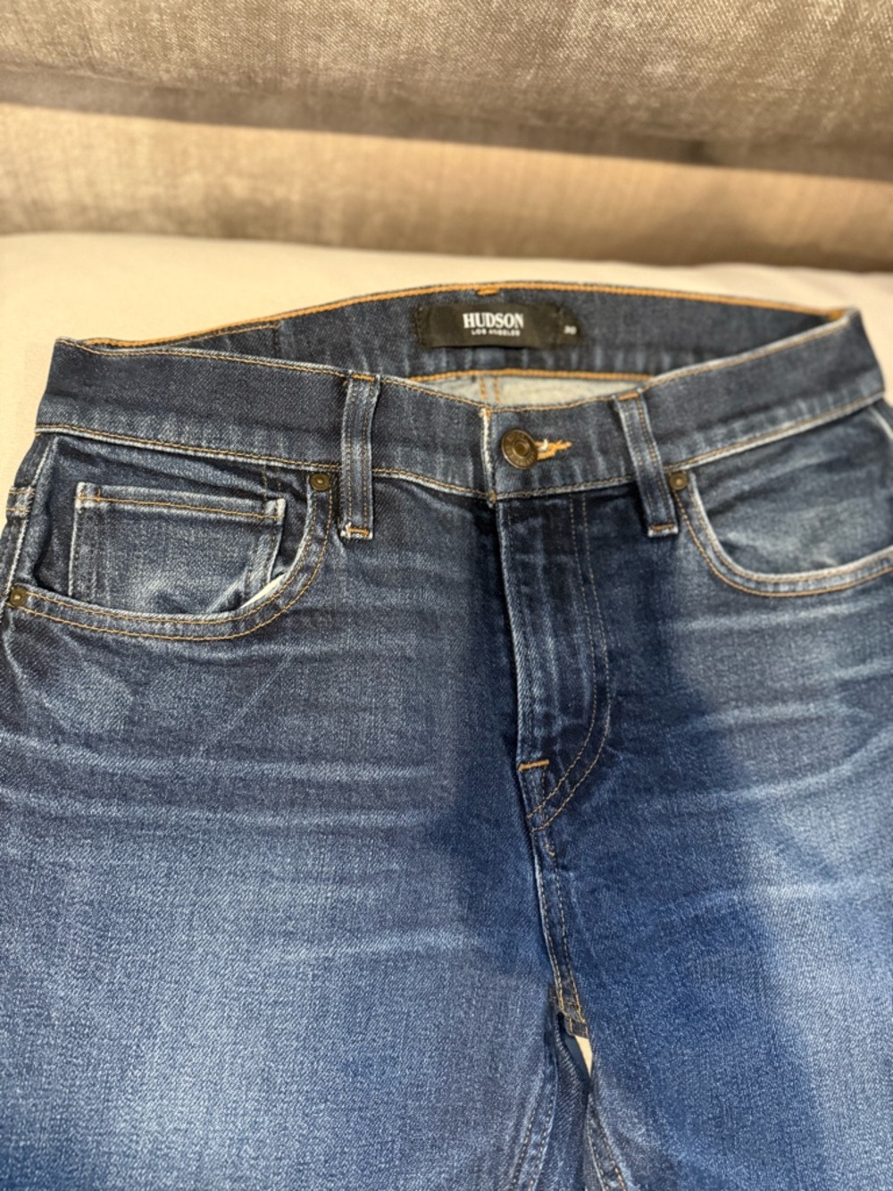 Hudson Jeans Men's Dark Blue Slim Fit Denim Jeans-Sz 30